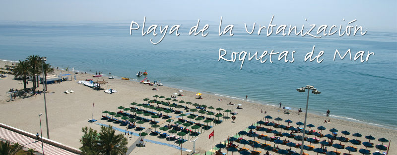 Playa de la Urbanización de Roquetas de Mar